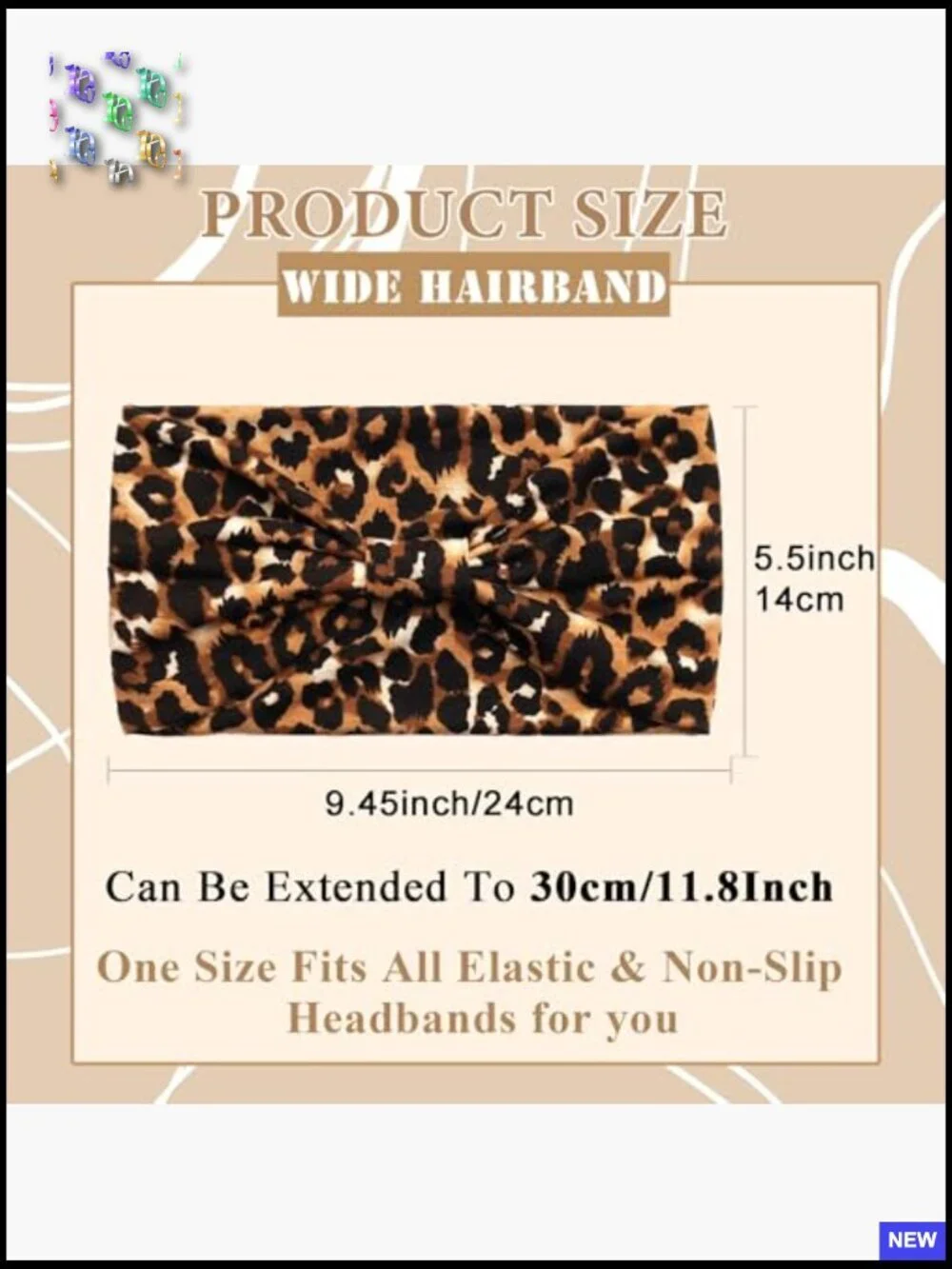 Boho Knotted Turban Headbands Non-Slip Soft Polyester Spandex Hair Wraps